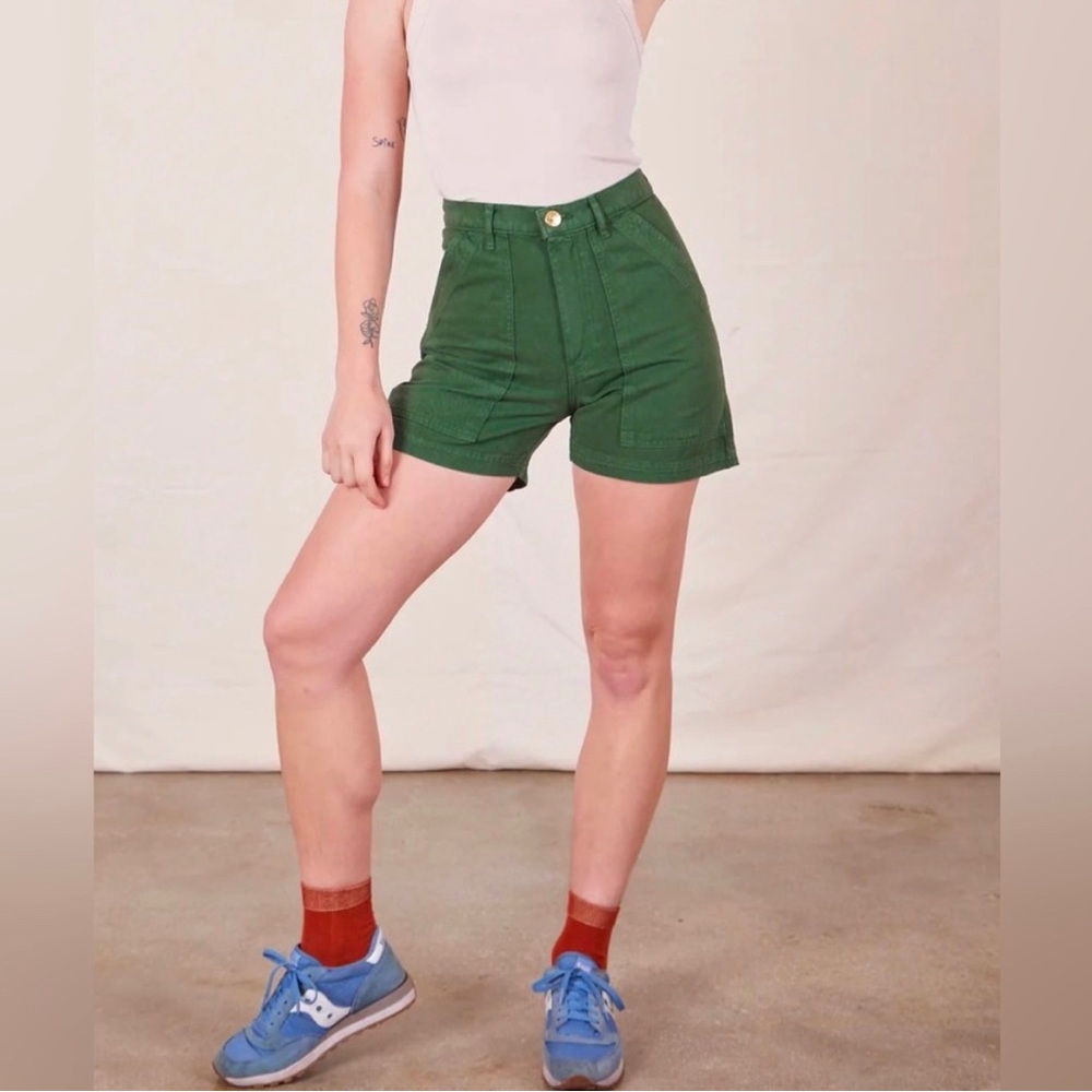 Big Bud Press Work Shorts - Dark Emerald Green Size L